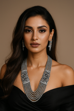 Load image into Gallery viewer, “Dhoorja” (Victorian Diamond & Crystal Set – Grey)