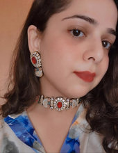 Load image into Gallery viewer, "Rangvilāsa" (Multicolour Jadau Choker Set)