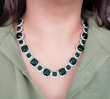 Load image into Gallery viewer, "Verdant Vogue" Diamond Necklace