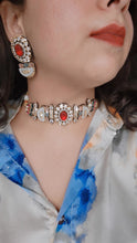 Load image into Gallery viewer, "Rangvilāsa" (Multicolour Jadau Choker Set)