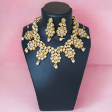 Load image into Gallery viewer, “Ritagangā” (Classic Kundan Necklace with Earrings)