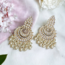 Load image into Gallery viewer, Jaipuri Polki chandbalis