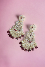 Load image into Gallery viewer, Jaipuri Emarat earrings- ruby