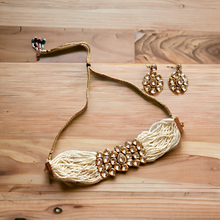 Load image into Gallery viewer, “Noorābād” Kundan & Diamond Beaded Choker