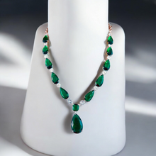 Load image into Gallery viewer, "Izumi" Emerald necklace