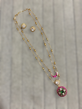 Load image into Gallery viewer, “Svarna Vasundhara” – Polki & Jadau Necklace Set