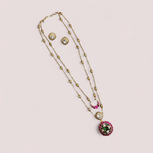 Load image into Gallery viewer, “Svarna Vasundhara” – Polki & Jadau Necklace Set