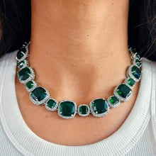 Load image into Gallery viewer, "Verdant Vogue" Diamond Necklace
