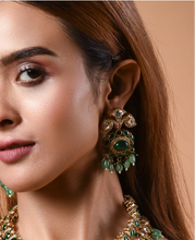 Load image into Gallery viewer, "Emerald Court" Layered Rani Haar Set