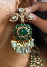 Load image into Gallery viewer, "Emerald Court" Layered Rani Haar Set