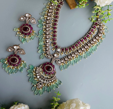Load image into Gallery viewer, "Rajwada Reverie" Layered Rani Haar Set