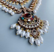 Load image into Gallery viewer, "Rang Mahal" Layered Rani Haar Set