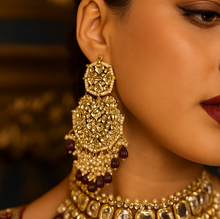 Load image into Gallery viewer, Meenakari Chandbali earrings