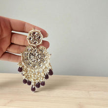 Load image into Gallery viewer, Meenakari Chandbali earrings