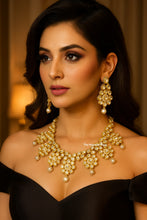 Load image into Gallery viewer, “Ritagangā” (Classic Kundan Necklace with Earrings)