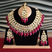 Load image into Gallery viewer, Kundan Glow – Royale Ruby Edition