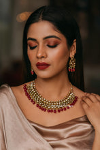 Load image into Gallery viewer, Kundan Glow – Royale Ruby Edition