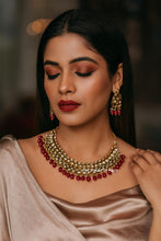 Load image into Gallery viewer, Kundan Glow – Royale Ruby Edition