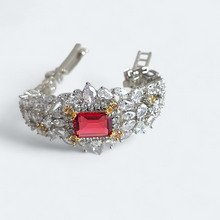 Load image into Gallery viewer, Crimson Lustre (Ruby diamond Bracelet)
