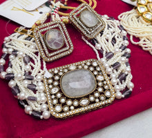 Load image into Gallery viewer, "Rajatēra Choker" choker set