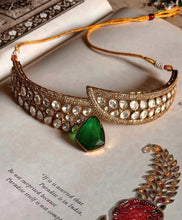 Load image into Gallery viewer, “Emerald Enchant” Moissanite & Emerald Choker