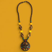 Load image into Gallery viewer, Kifaru Horn Pendant Necklace – A Symbol of Strength and Power