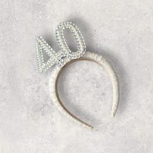 Load image into Gallery viewer, Birthday Milestone Hairband- Pearl