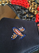 Load image into Gallery viewer, Plane black mask with mask chain