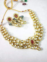 Load image into Gallery viewer, “Rivaayat Royale” Kundan Set with Earrings