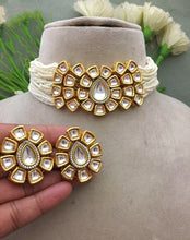 Load image into Gallery viewer, “Noorābād” Kundan & Diamond Beaded Choker
