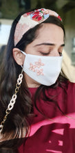 Load image into Gallery viewer, Tinkle White mask with mask chain