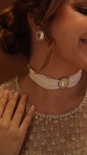 Load image into Gallery viewer, "Noorani Bindu" Kundan Diamond Choker Set
