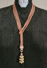Load image into Gallery viewer, Jaguar Crystal necklace- Peach
