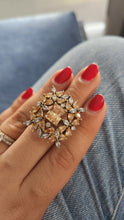Load image into Gallery viewer, Sapphire victorian diamond ring
