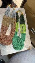Load image into Gallery viewer, Statement knot necklace- Aqua
