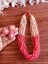 Load image into Gallery viewer, Coral beaded necklace
