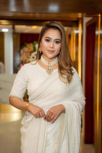 Load image into Gallery viewer, Pearl choker with kundan polki pendant
