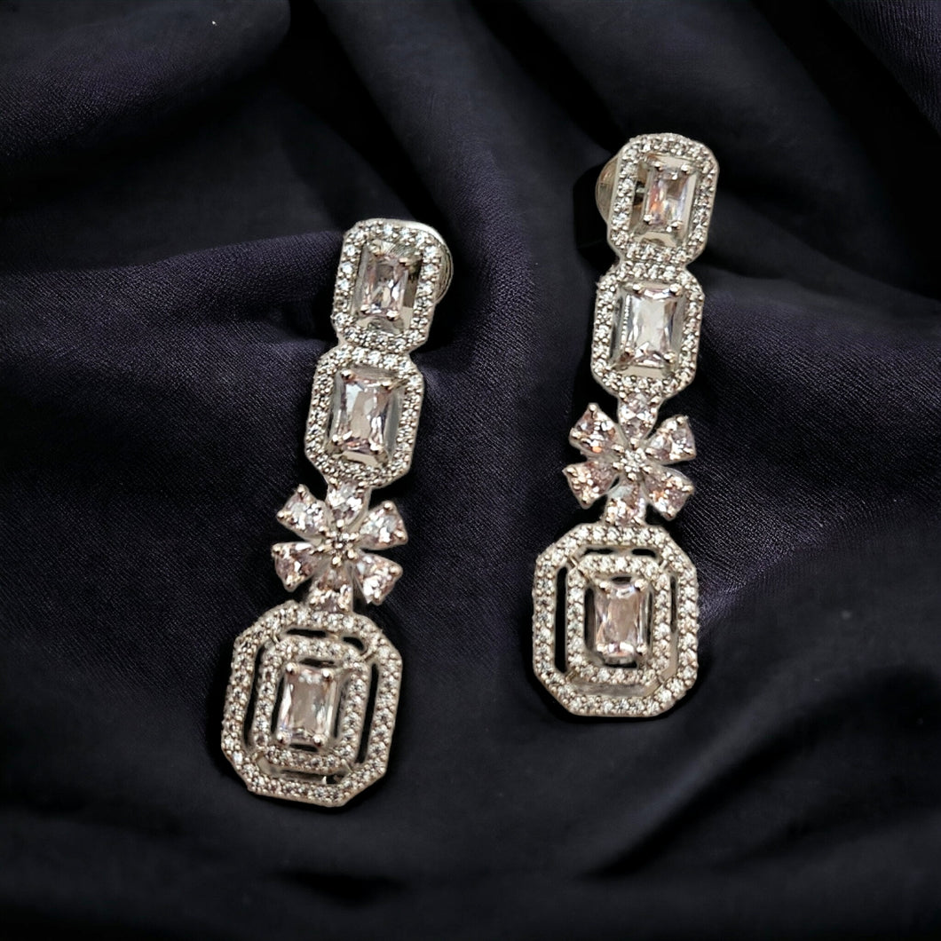 Statement diamond earrings