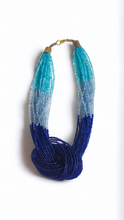 Load image into Gallery viewer, Statement knot necklace- Aqua
