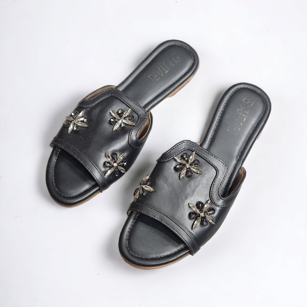 Silver Grey embellished flapper