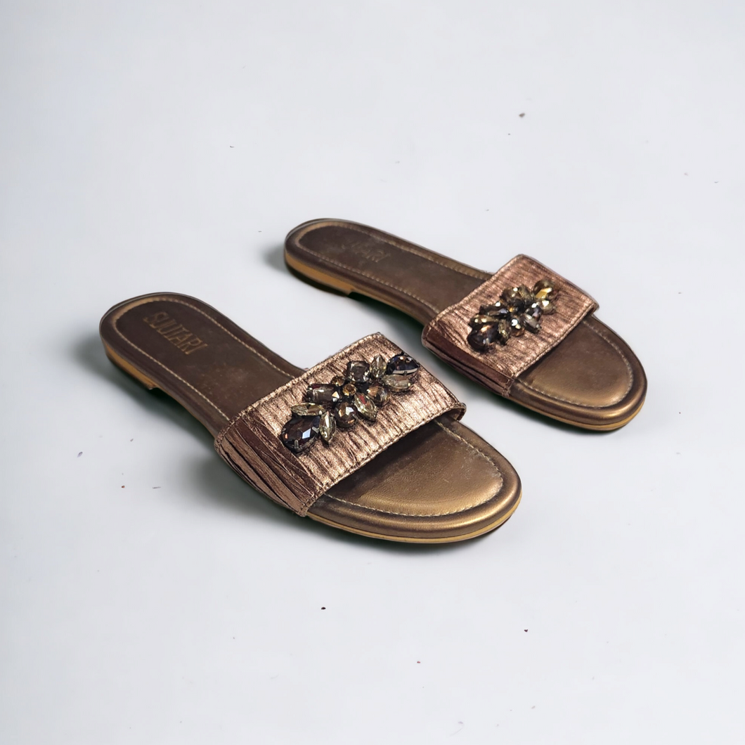 Embellished Metallic Slider