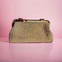 Load image into Gallery viewer, Crystal clutch- gold
