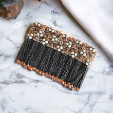 Load image into Gallery viewer, Embellished tassels clutch
