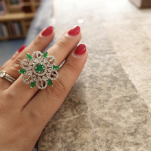Load image into Gallery viewer, Emerald diamond ring

