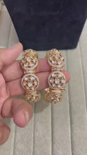 Load and play video in Gallery viewer, “Polki Prabha” Gold polki and diamond bangle

