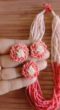 Load and play video in Gallery viewer, Coral beaded necklace
