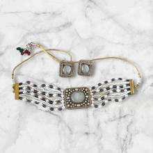 Load image into Gallery viewer, &quot;Rajatēra Choker&quot; choker set
