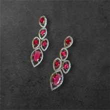 Load image into Gallery viewer, Ruby Zenith earrings
