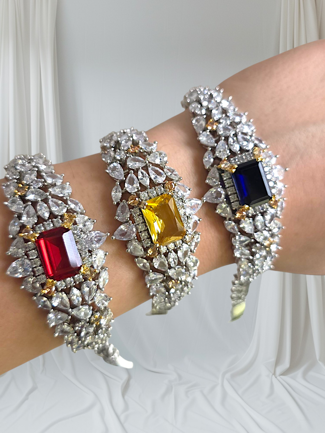Midnight Lustre (Blue Sapphire diamond Bracelet)