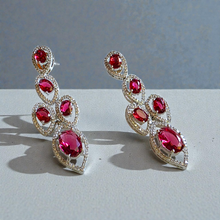 Load image into Gallery viewer, Ruby Zenith earrings

